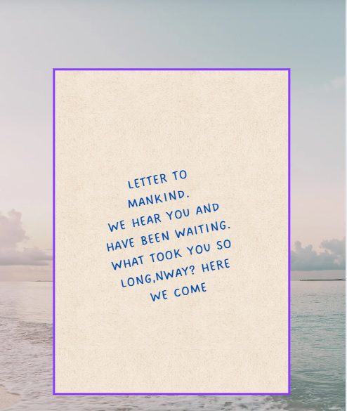 "Heaven reacts to prayer – a divine letter descends in response to humanity’s cries."